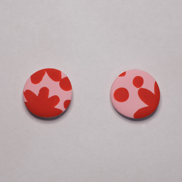Cherry Blossom Blooms - Big Button Studs